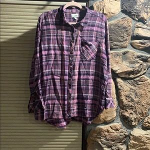 Sonoma women’s xl flannel shirt